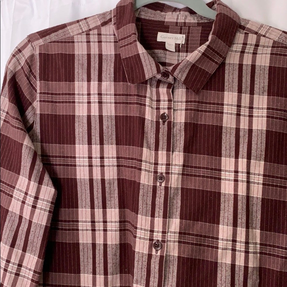 Garnet Hill flannel tunic